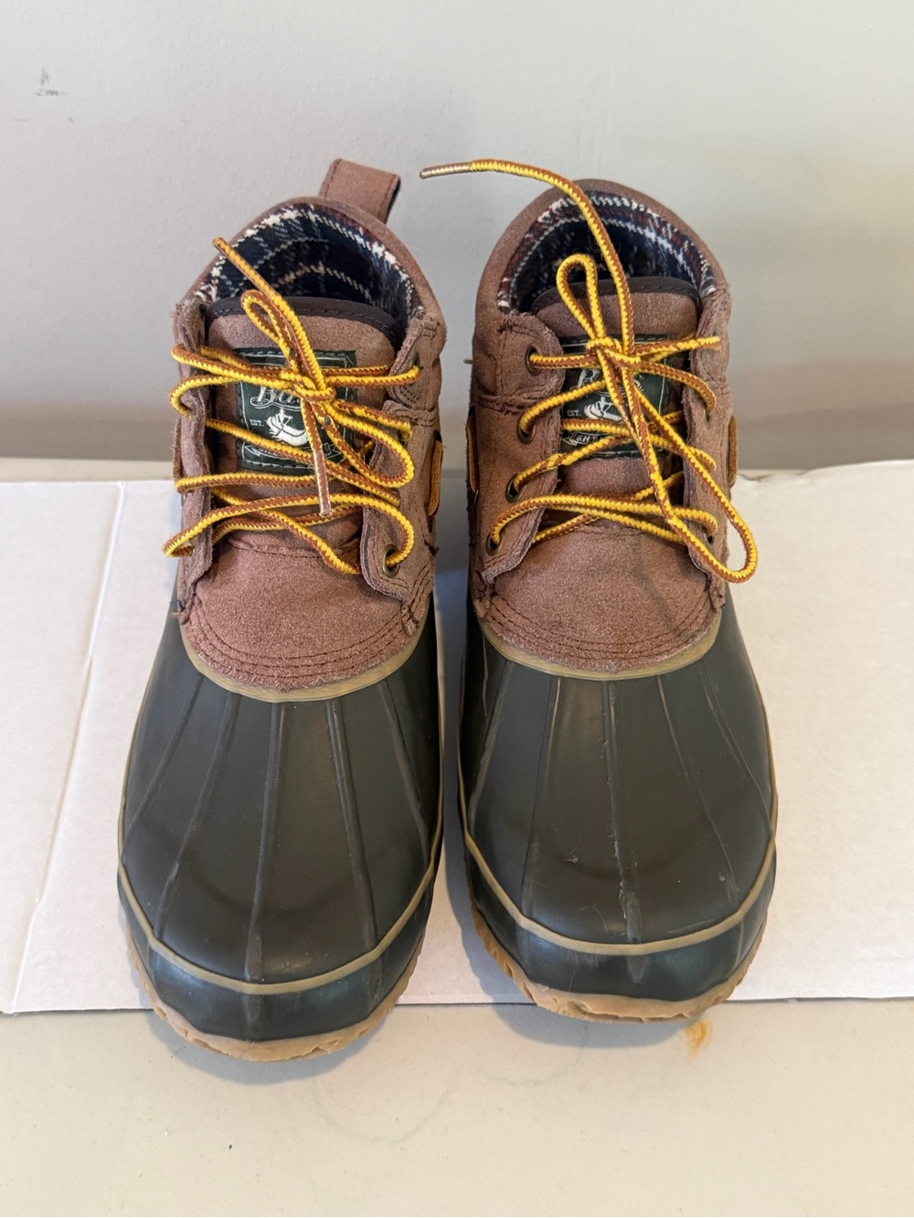 G.H. Bass Men’s Duck Boots Brown Green Size 9